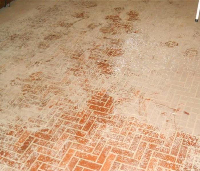 dirty tile floor